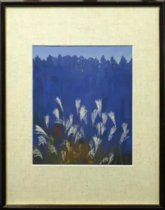 絵画 東山魁夷 布留の森「大和路三題」より