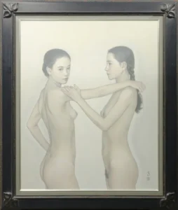 絵画 高塚省吾 二人