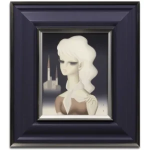 絵画 東郷青児 白いネッカチーフ