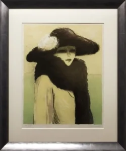 絵画  J.P.カシニョール シルバーフォックス