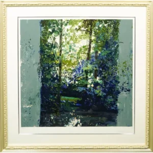 絵画 トレンツ・リャド 湖の夜明け