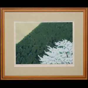 絵画 東山魁夷 春静