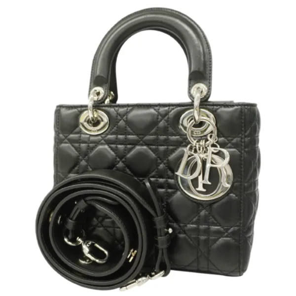 クリスチャンディオール カナージュ レディディオール ツーウェイバッグ レザー