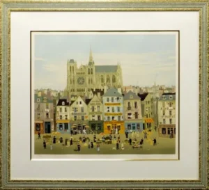 絵画 ミッシェル・ドラクロワ シャルトルの大聖堂