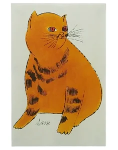絵画 アンディ・ウォーホル 「サムという名の猫」より