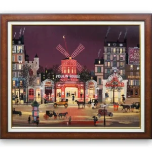 絵画 ミッシェル・ドラクロワ 雨のムーランルージュ