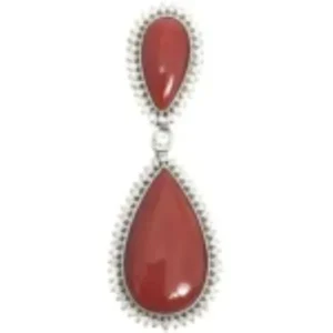 珊瑚(サンゴ) ドロップシェイプ ネックレス