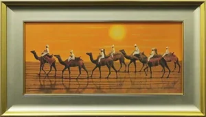 絵画 平山郁夫 シルクロード行く