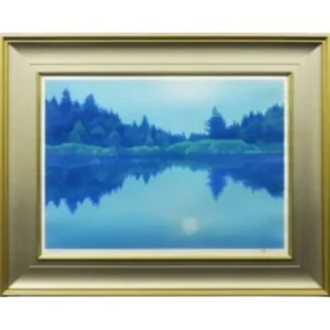 絵画 東山魁夷 月映