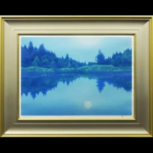 絵画 東山魁夷 月映