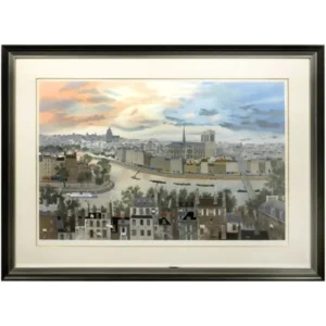 絵画 ミッシェル・ドラクロワ 左岸