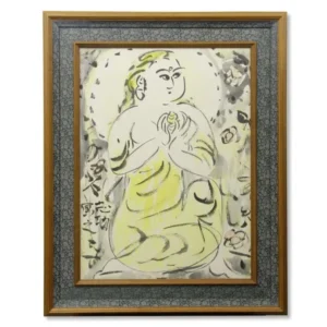 絵画 棟方志功 黄衣菩薩図