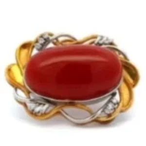 珊瑚(サンゴ) ブローチ