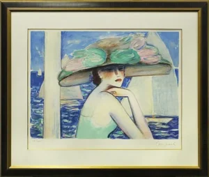 絵画 J.P.カシニョール 八月の一日