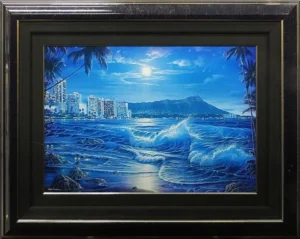 絵画 クリスチャン・リース・ラッセン ワイキキロマンス