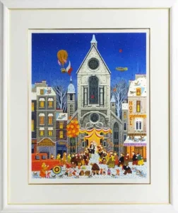 絵画 ヒロ・ヤマガタ(山形博導) スノーウェディング