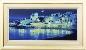 絵画 笹倉鉄平 月光浴