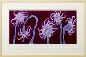 絵画 草間彌生 夜の花