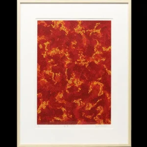 絵画 草間彌生 茜雲