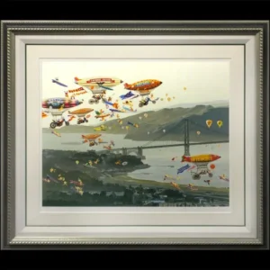 絵画 ヒロ・ヤマガタ(山形博導) 霧のゴールデンゲートブリッジ