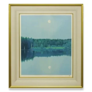 絵画 東山魁夷 二つの月