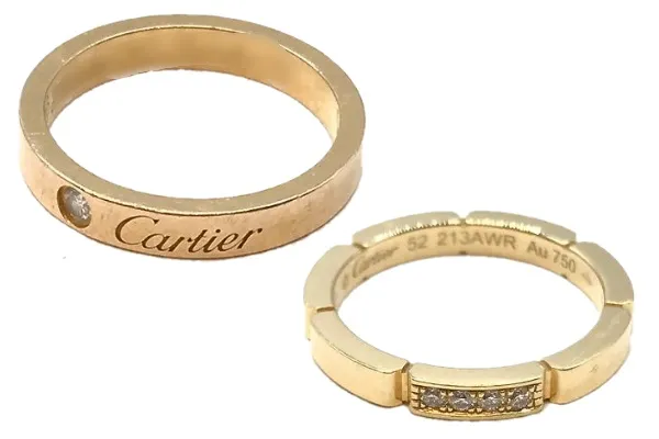 カルティエの結婚指輪の価格帯