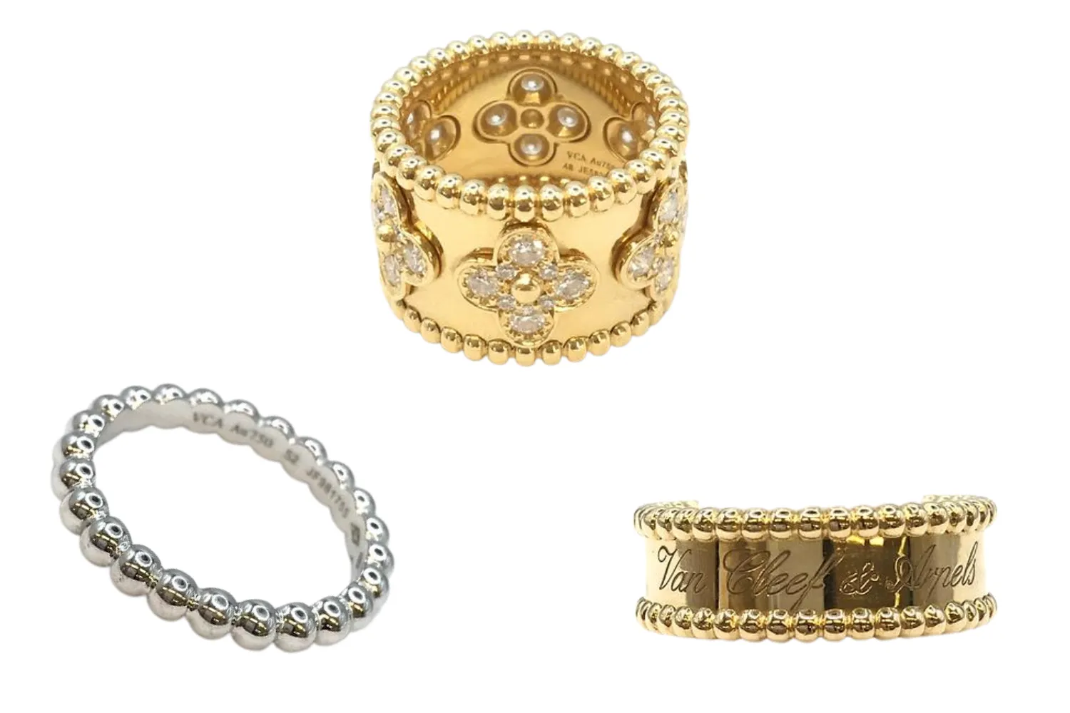 ヴァンクリーフの指輪ペルレを重ね付けしたい！サイズの選び方や組み合わせ例も