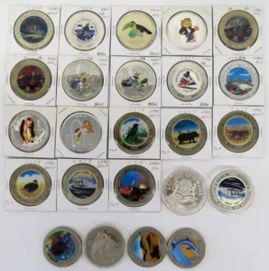 世界のカラーコイン 銀貨入り おまとめ