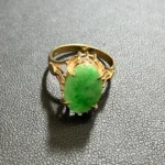 K18 翡翠 リング