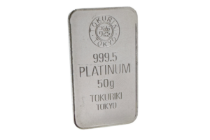 プラチナ (Pt1000) 徳力インゴット 50g