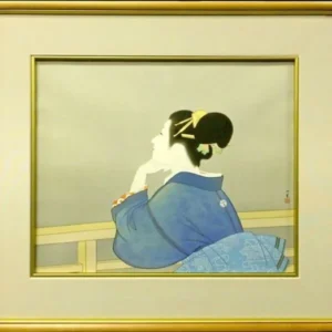 絵画 上村松園 待月