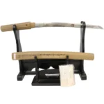 脇差 [長さ]38.0cm[反り]0.7cm[目釘]1個[銘]無銘 白鞘 宮崎県登録 貴重刀剣