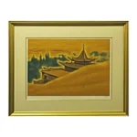 絵画 平山郁夫 絲綢之路三題より『敦煌莫高窟』