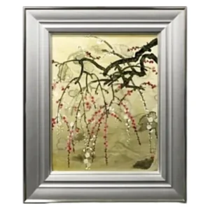 絵画 中島千波 枝垂紅白梅