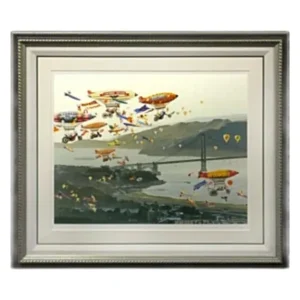 絵画 ヒロ・ヤマガタ(山形博導) 霧のゴールデンゲートブリッジ