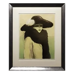 絵画  J.P.カシニョール シルバーフォックス