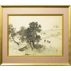 絵画 川合玉堂 五月晴れ