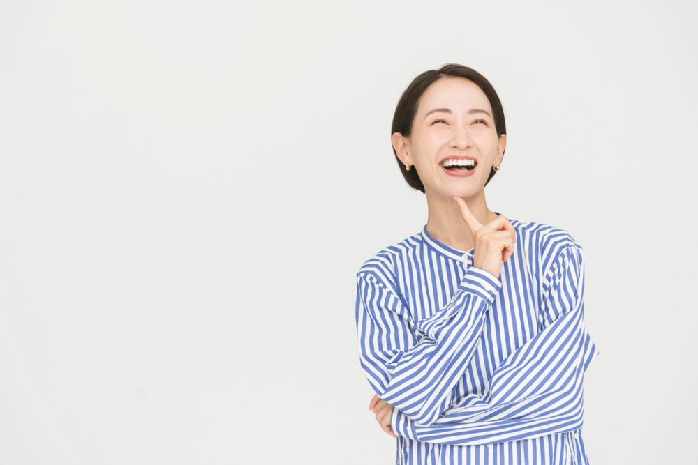 笑顔の女性