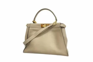 FENDI_ピーカブー_レザーグレージュ