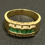 K18 エメラルド リング
