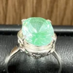 Pt900 アクアマリン リング