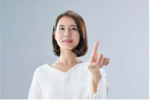 注意をする人