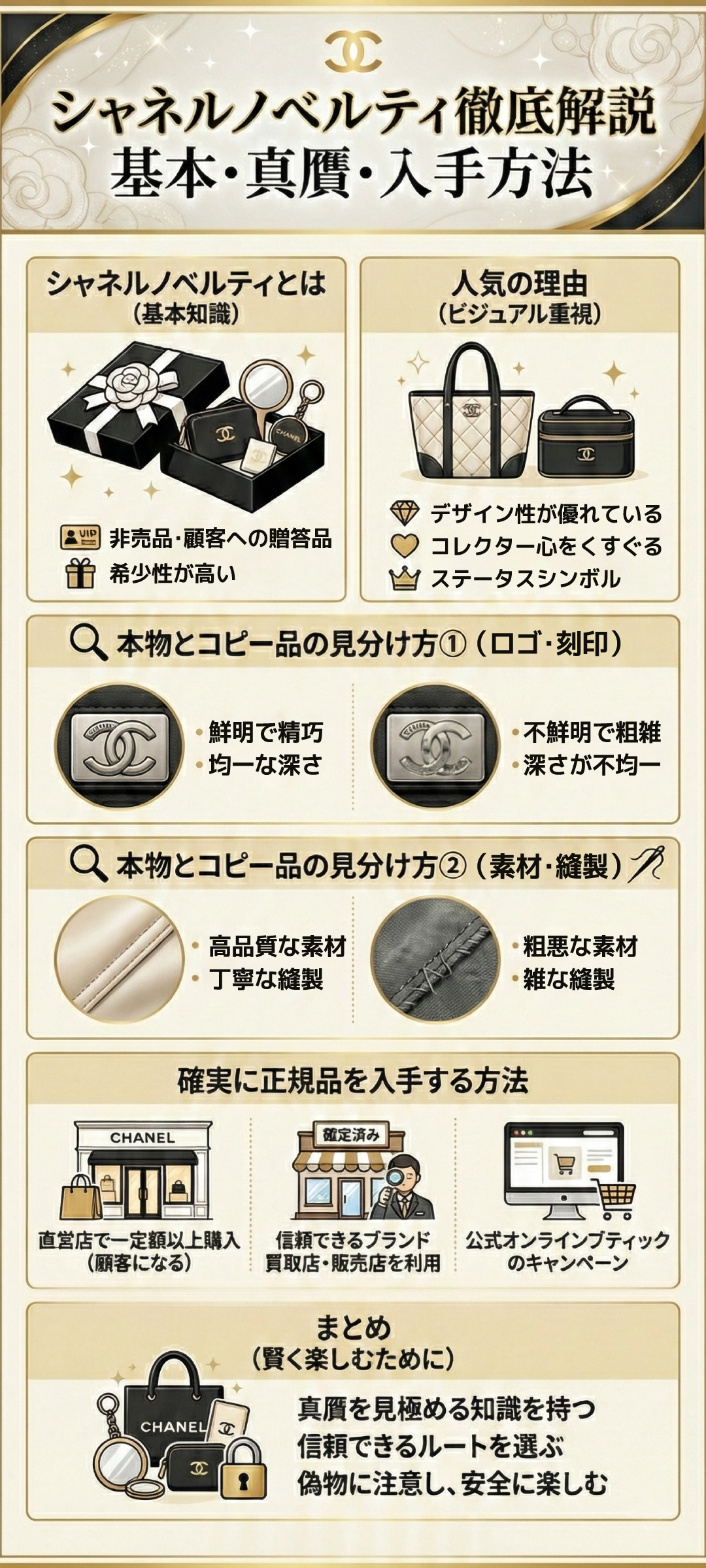 【2026年最新版】シャネルのノベルティ本物と偽造品の見分け方｜失敗しないための完全ガイド