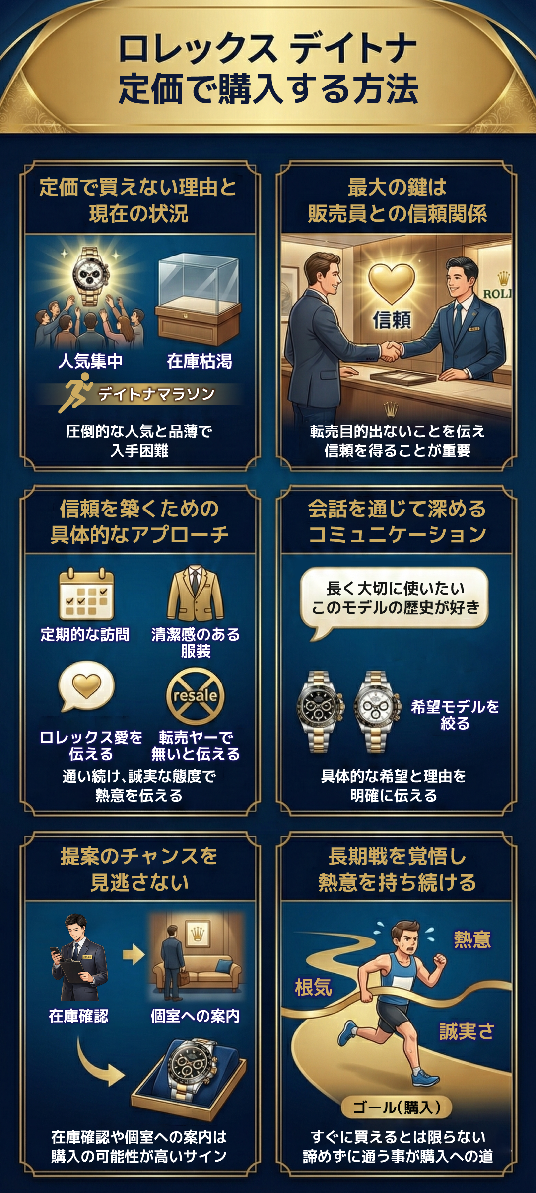 ロレックス デイトナを定価で買う方法｜正規店での購入確率を上げるコツを解説