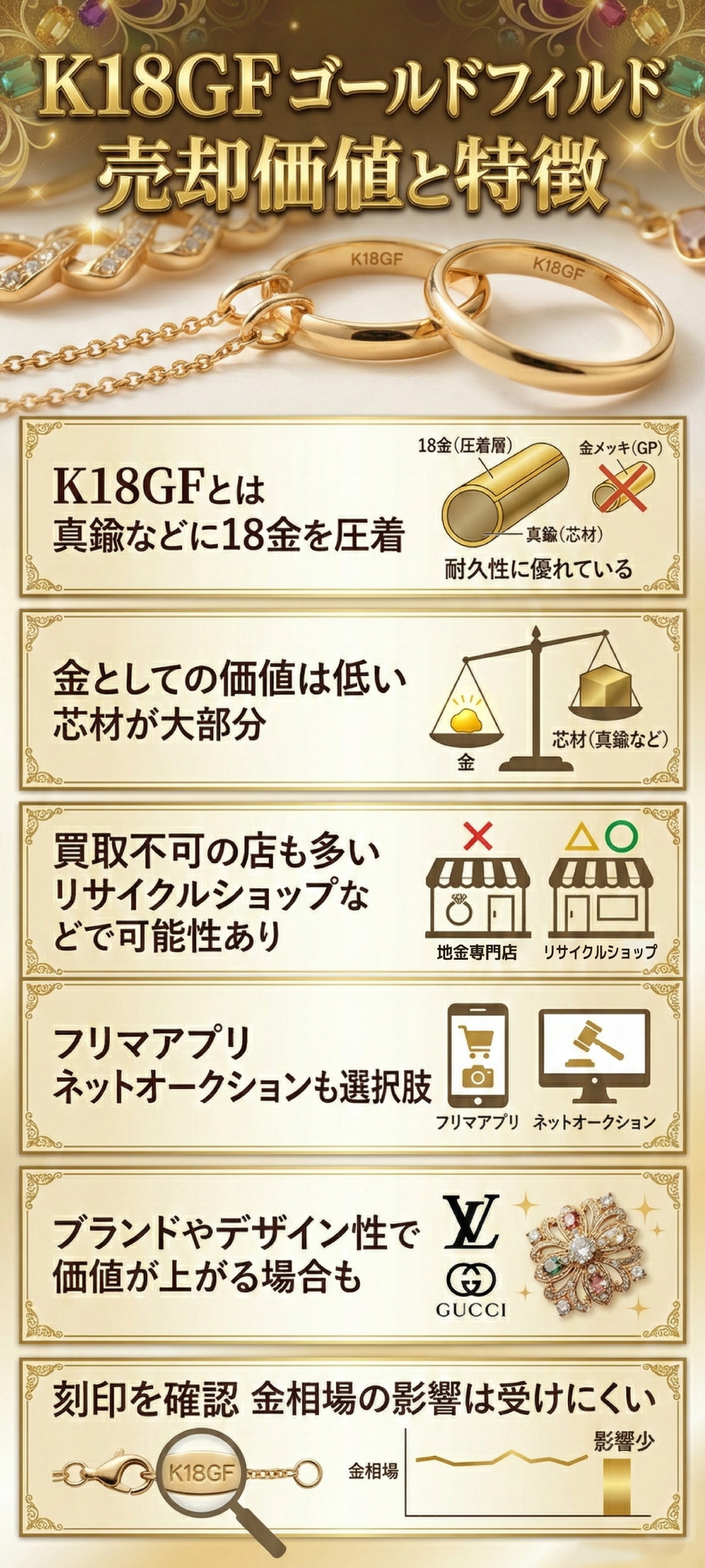 K18GFの買取価格が低い理由とは？価値の正体と後悔しない売却法を徹底解説