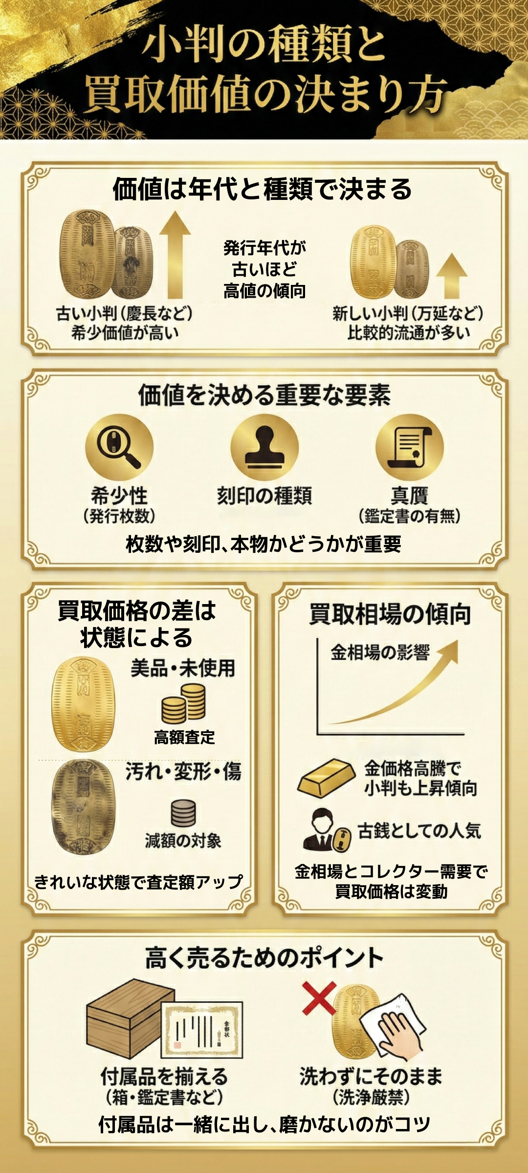小判(金貨幣)の価値とは？種類や時代背景などから徹底解説