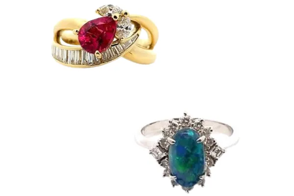 オパールとトルマリンのお手入れ方法