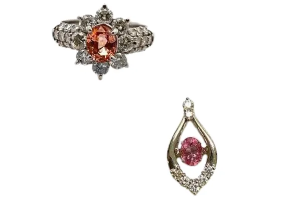 パパラチアサファイアに似た宝石と見分け方