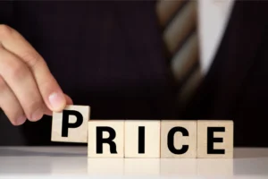 木製ブロックのPRICE