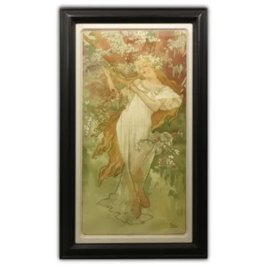 絵画 アルフォンス・ミュシャ 春連作「四季」1896年作